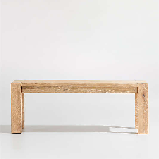 Terra 51" Natural White Oak Solid Wood Dining Bench