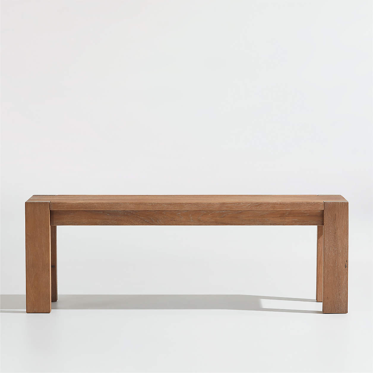 Terra 51" Smoke Oak Dining Bench + Reviews Crate & Barrel Canada