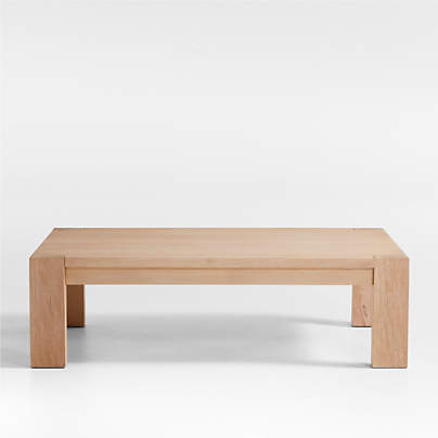 Terra Natural White Oak Wood 54" Rectangular Coffee Table