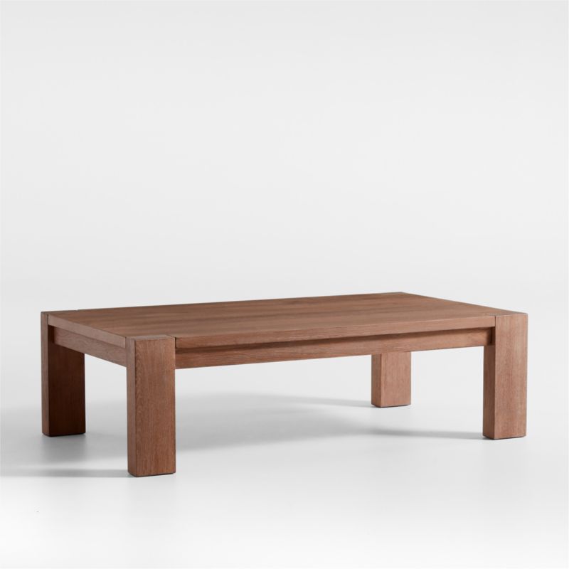 Terra 54" Light Brown Oak Wood Coffee Table