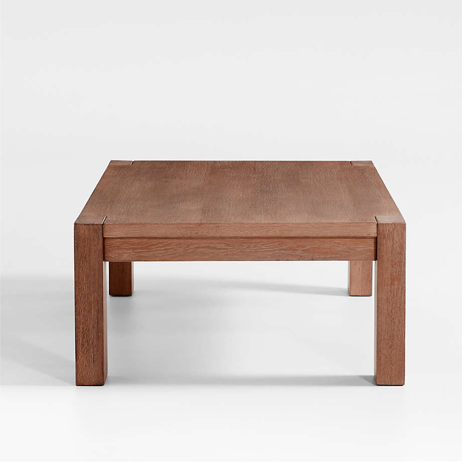 Crate&Barrel Terra 54" Light Brown Oak Wood Coffee Table Yorkdale Mall