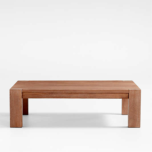 Terra 54" Light Brown Oak Wood Coffee Table