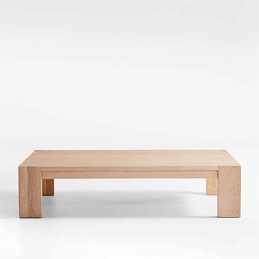 Terra Natural White Oak Wood 68" Rectangular Coffee Table