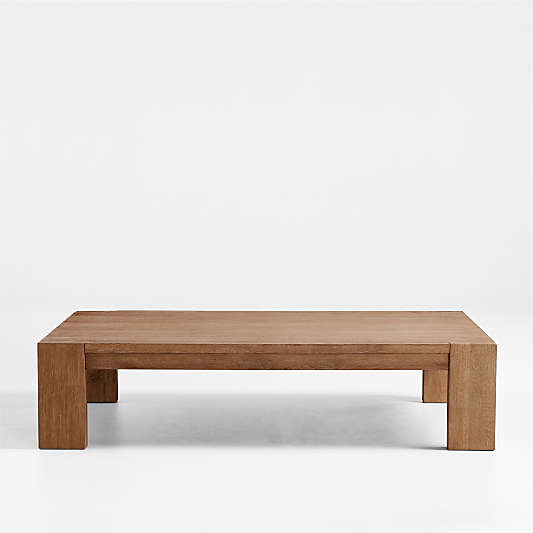 Terra 68" Light Brown Oak Wood Coffee Table