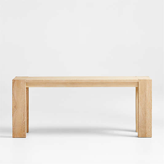 Terra 72" Rectangular Natural Oak Wood Console Table