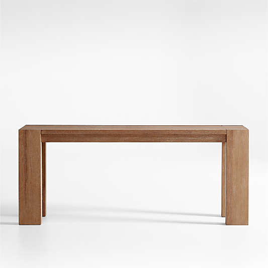 Terra 72" Light Brown Oak Wood Console Table