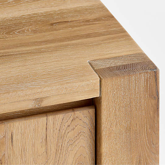 Terra 72" Natural White Oak Solid Wood Credenza