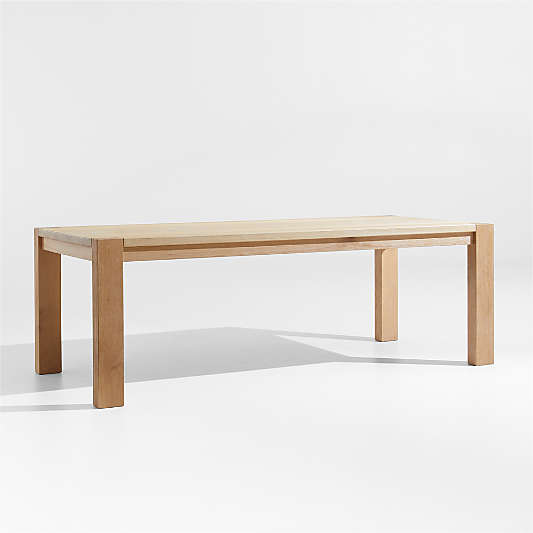 Terra 90" Natural White Oak Solid Wood Dining Table