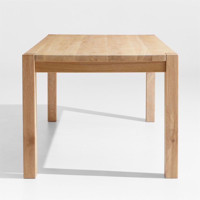 Terra 65" Natural White Oak Solid Wood Dining Table