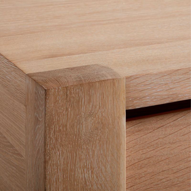 Terra Natural White Oak Wood End Table File Cabinet - image 12 of 21