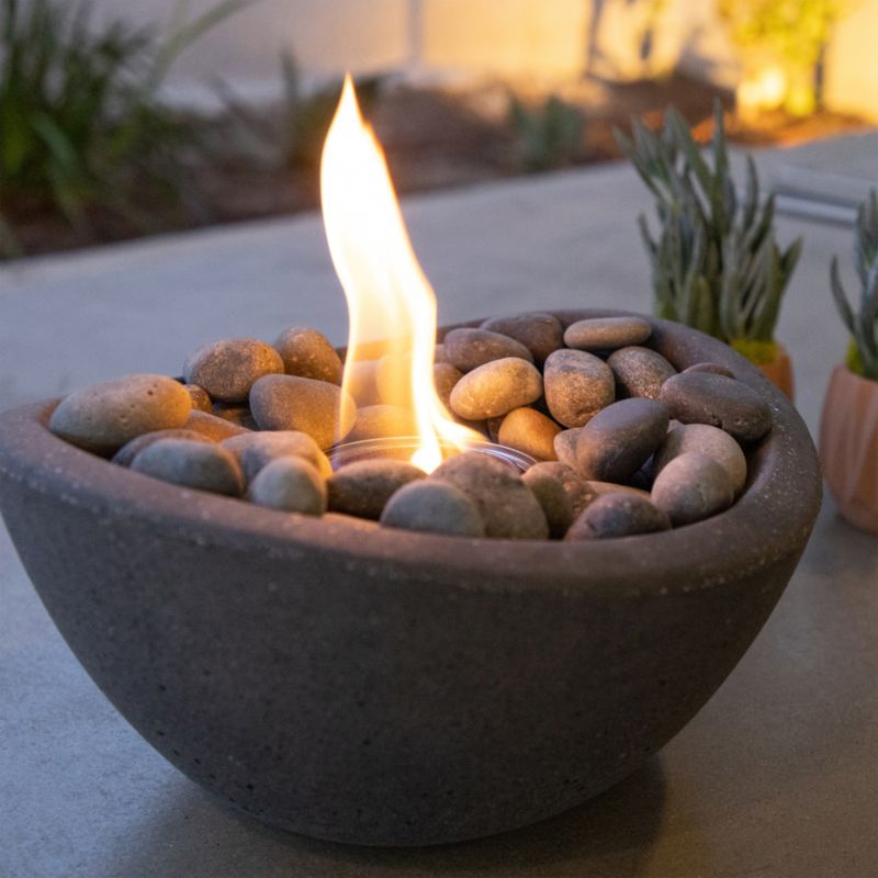 TerraFlame ® Wave Graphite Grey Outdoor Tabletop Fire Bowl - image 3 of 4