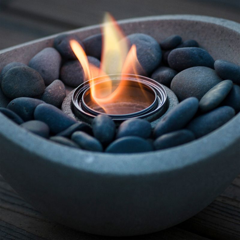 TerraFlame ® Wave Graphite Grey Outdoor Tabletop Fire Bowl - image 1 of 4