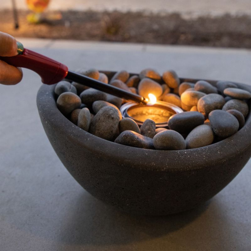 TerraFlame Wave Graphite Grey Outdoor Tabletop Fire Bowl + Reviews ...