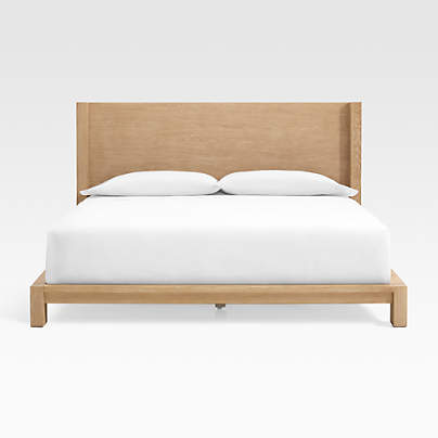 Terra Natural White Oak Wood King Bed