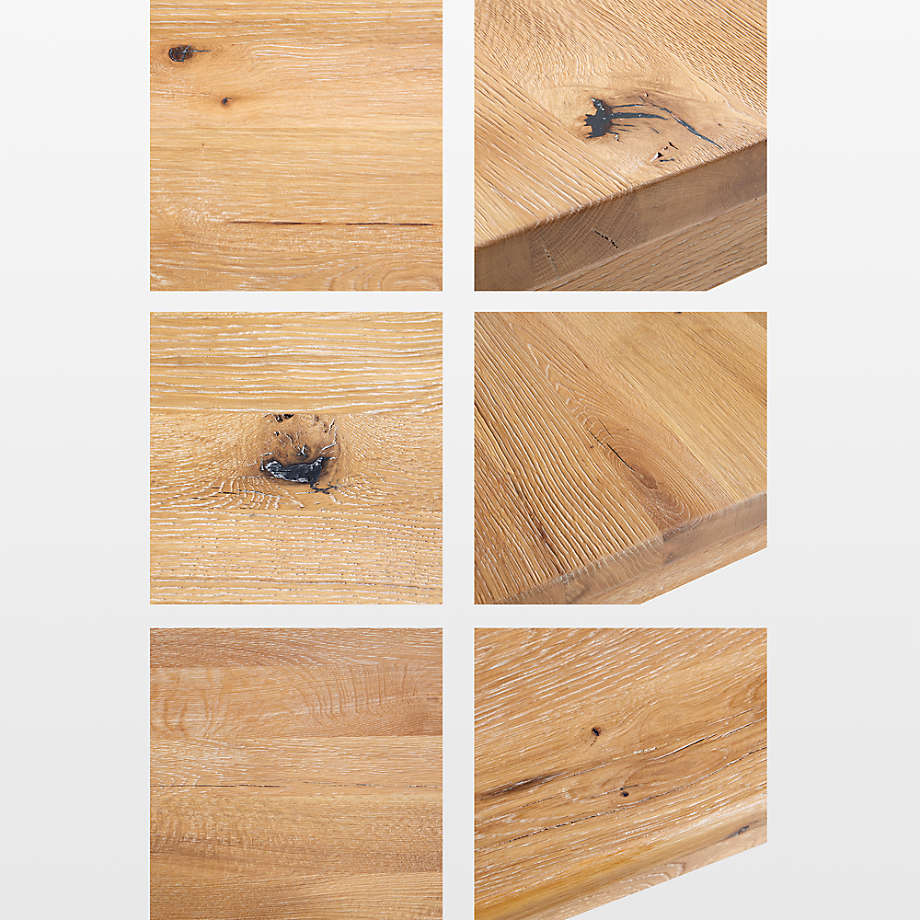 Crate&Barrel Terra 65" Natural White Oak Solid Wood Dining Table