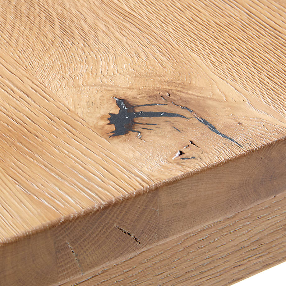 Crate&Barrel Terra 65" Natural White Oak Solid Wood Dining Table