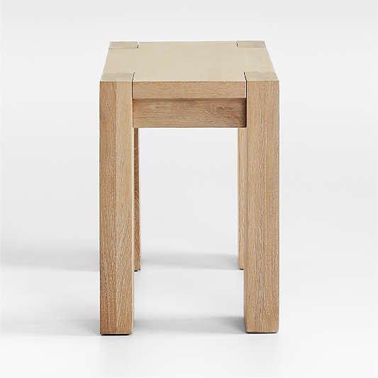 Terra Natural White Oak Wood Side Table