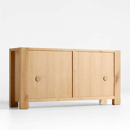 Terra Natural White Oak Solid Wood Sideboard