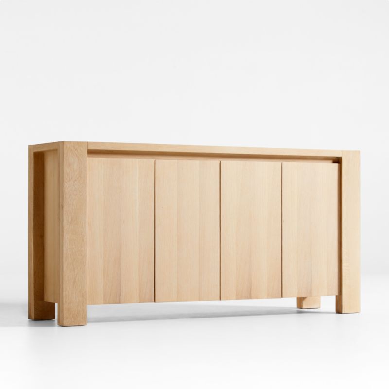 Terra Natural White Oak Solid Wood Sideboard