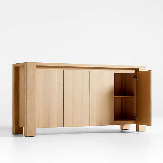 Terra Natural White Oak Solid Wood Sideboard