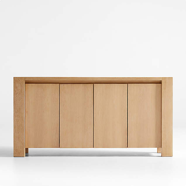 Terra Smoke Oak Sideboard + Reviews Crate & Barrel