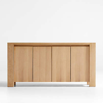 Terra Natural White Oak Solid Wood Sideboard