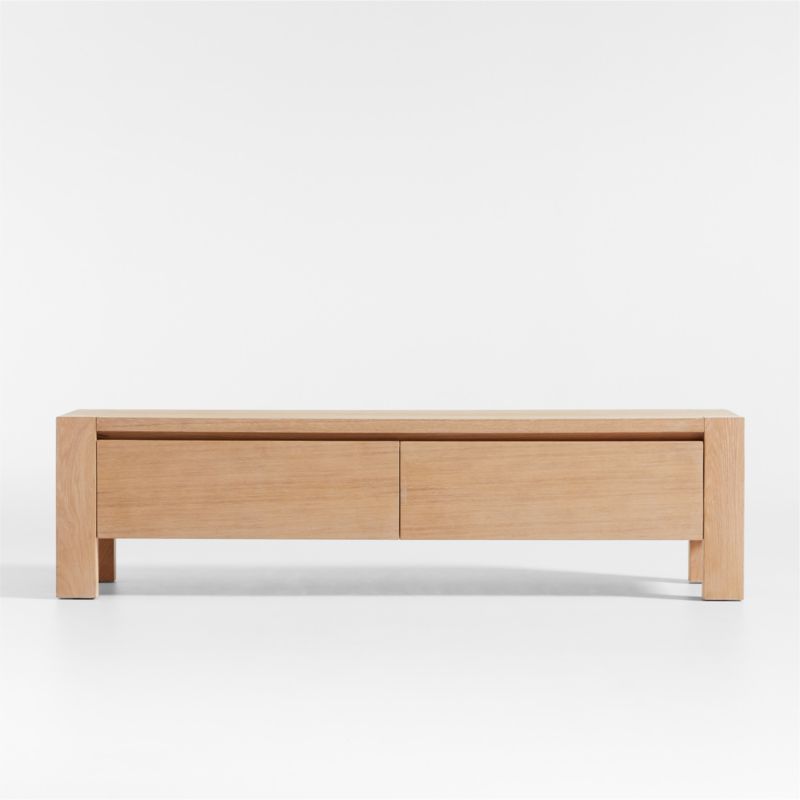 Terra Natural White Oak Wood Storage Bench