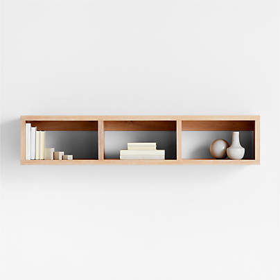 Terra Natural White Oak Wood Wall-Mounted Storage