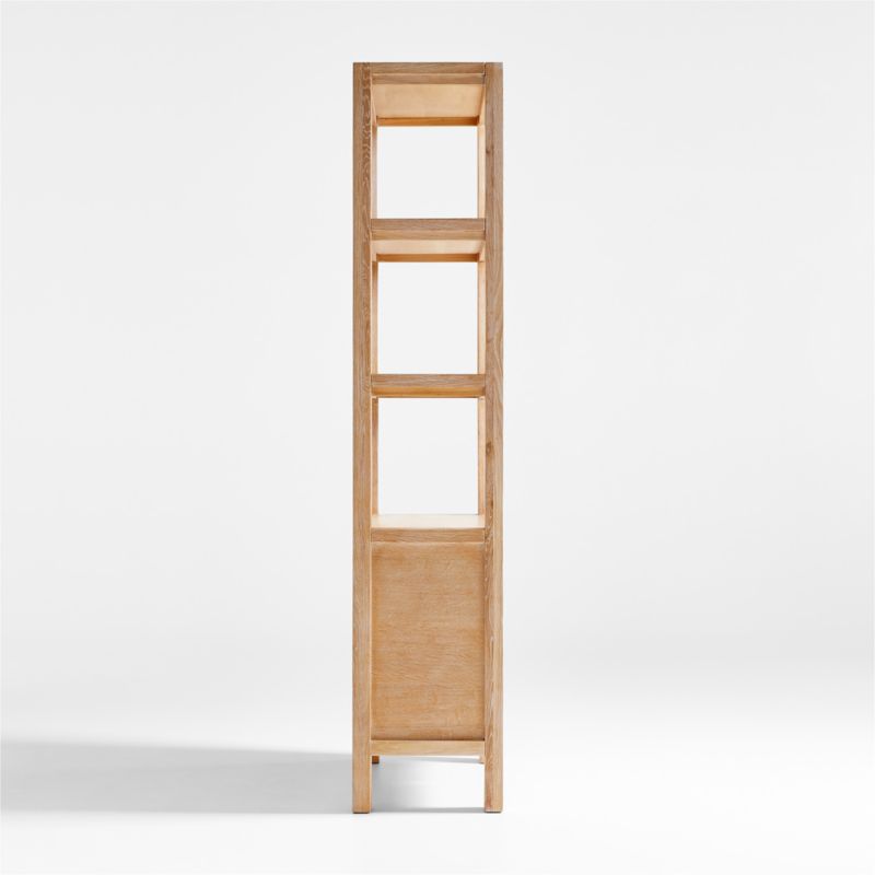 Terra Natural White Oak Wood Bookcase - image 13 of 21