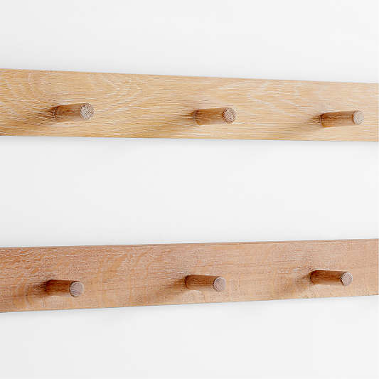 Terra Natural White Oak Wood Wall Hooks