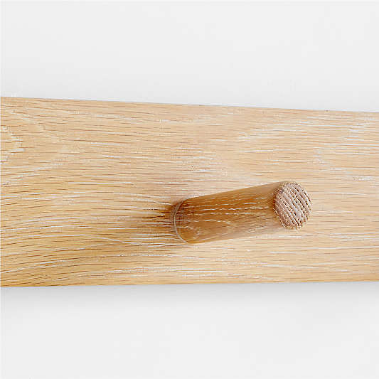 Terra Natural White Oak Wood Wall Hooks