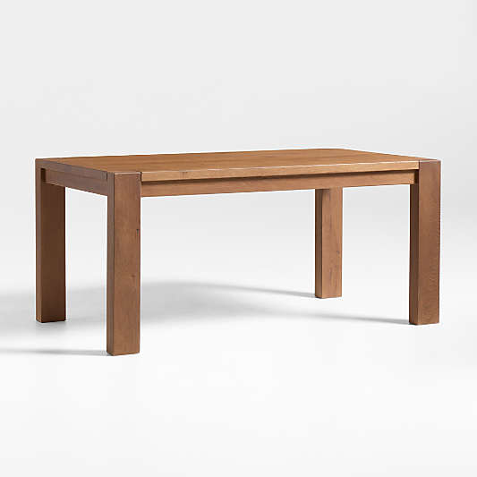 Terra 90" Warm Brown Oak Solid Wood Dining Table