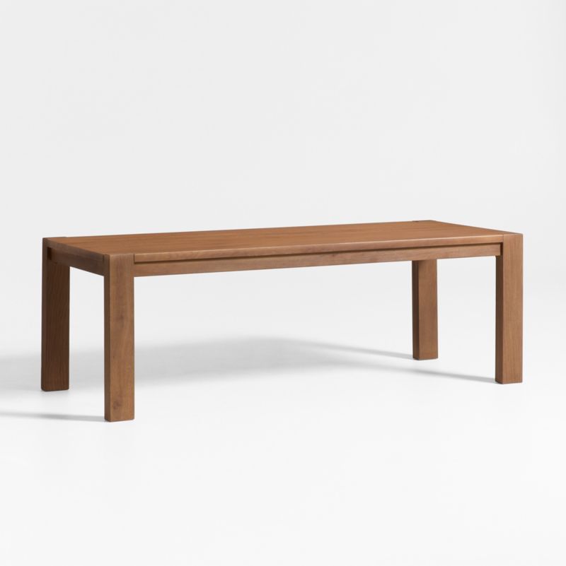 Terra 90" Warm Brown Oak Solid Wood Dining Table - image 6 of 10