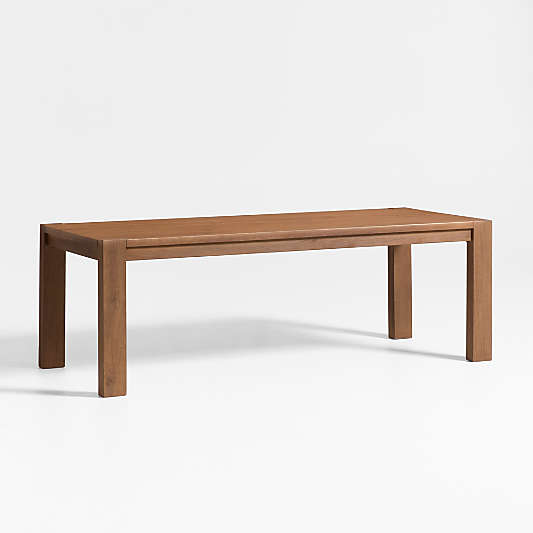 Terra 90" Warm Brown Oak Solid Wood Dining Table