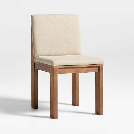 Terra Warm Brown Oak Solid Wood Dining Side Chair