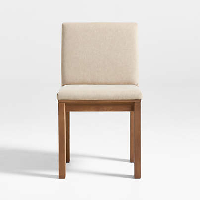 Terra Warm Brown Oak Solid Wood Dining Side Chair