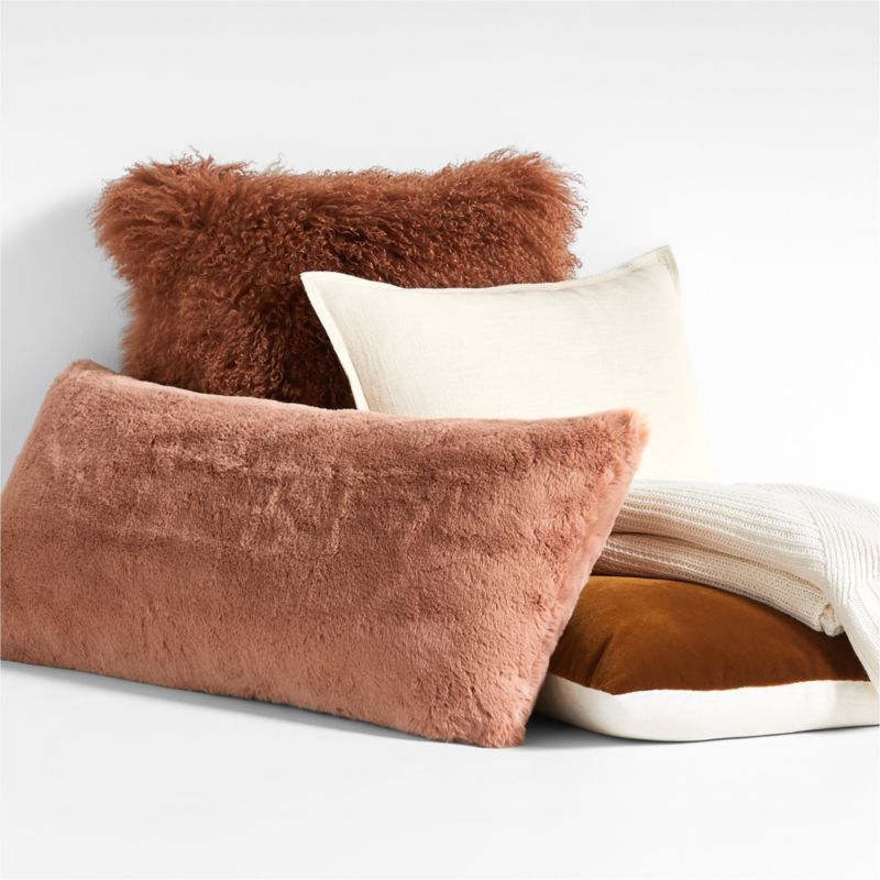 Terracotta couch pillows sale