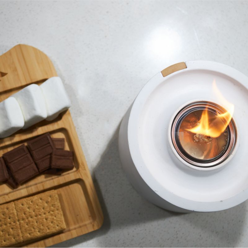 TerraFlame ® S'mores Deluxe White Tabletop Fire Bowl - image 1 of 9