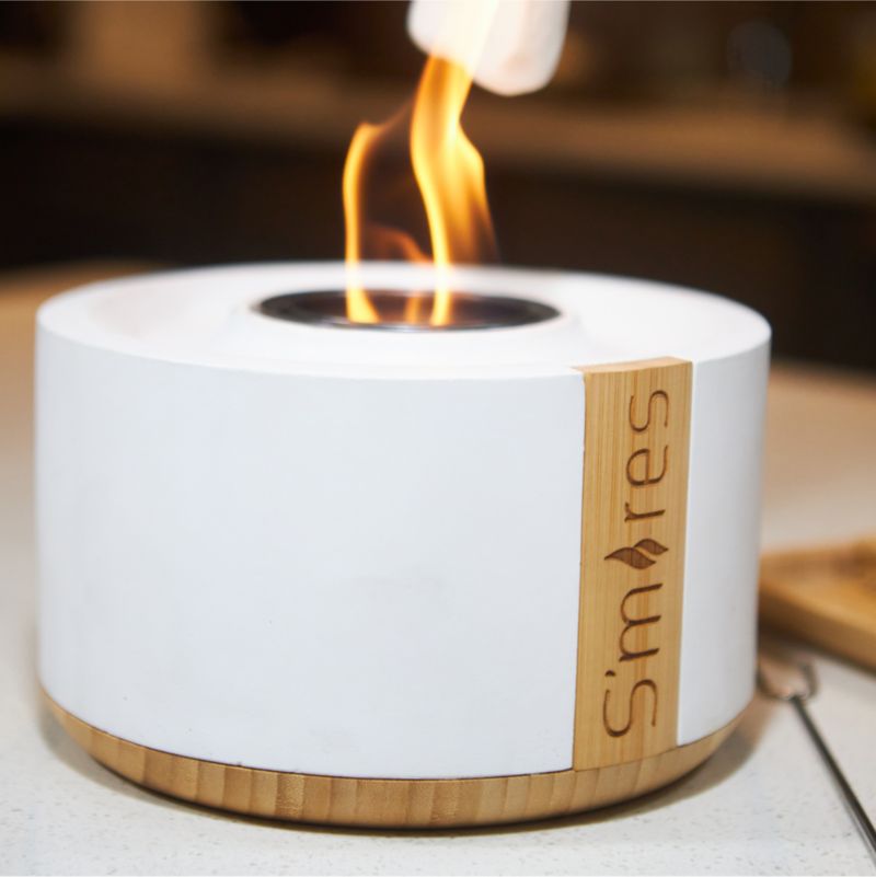 TerraFlame ® S'mores Deluxe White Tabletop Fire Bowl - image 2 of 9