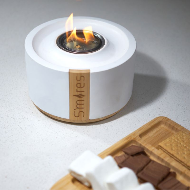 TerraFlame ® S'mores Deluxe White Tabletop Fire Bowl - image 3 of 9