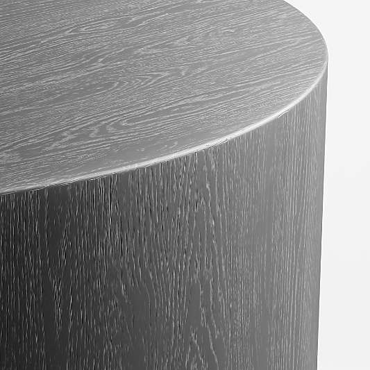 Terrane Black Oak Wood 42" Round Coffee Table