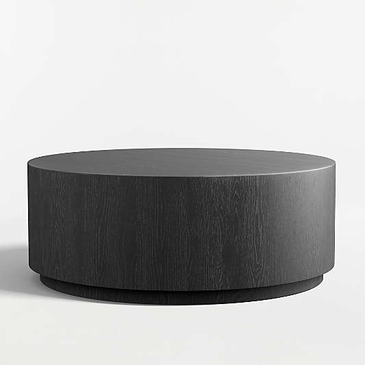 Terrane Black Oak Wood 42" Round Coffee Table