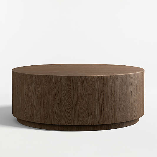 Terrane Fumed Oak Wood 42" Round Coffee Table