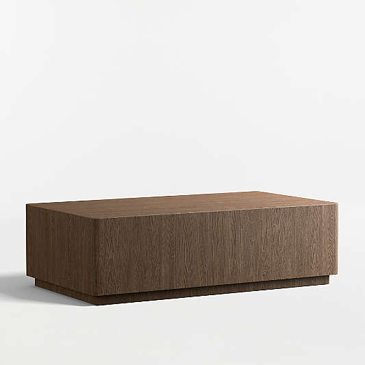 Terrane Fumed Oak Wood 54" Rectangular Coffee Table