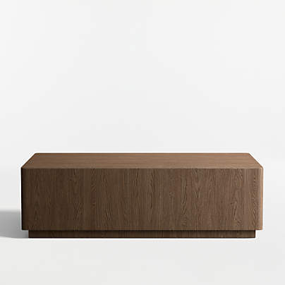 Terrane Fumed Oak Wood 54" Rectangular Coffee Table