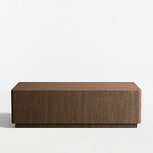 Terrane Fumed Oak Wood 54" Rectangular Coffee Table