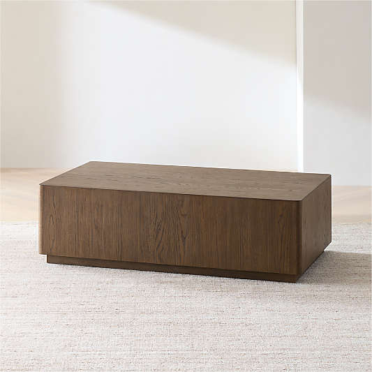 Terrane Fumed Oak Wood 54" Rectangular Coffee Table