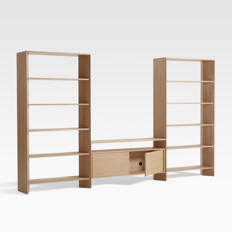 Terrazza 2-Door 52" Storage Media Console with 2 Bookcases - image 6 of 8