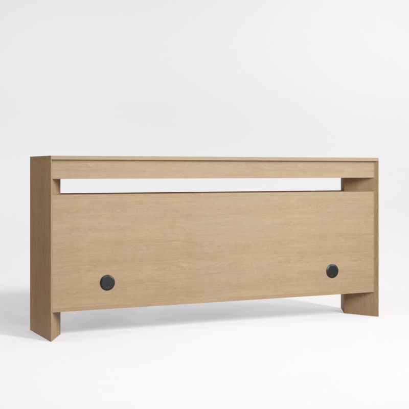 Terrazza 72" Natural Solid Oak Wood Storage Media Console - image 7 of 9