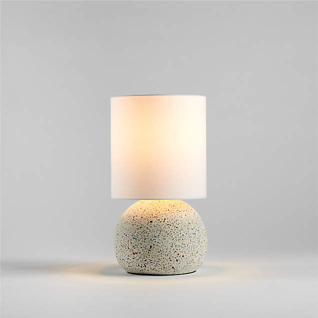 Dot White Ceramic Kids Table Lamp + Reviews | Crate & Kids